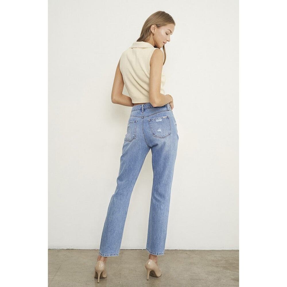 Insane Gene High Rise Distressed Girlfriend Jeans - P2144 - Size 7/27 - Picture 4 of 8